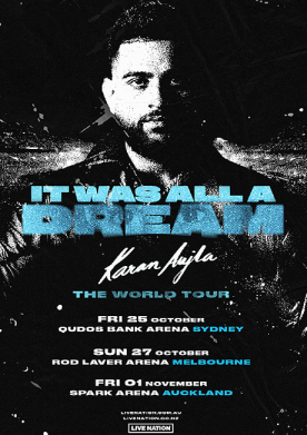 IT WAS ALL A DREAM WORLD TOUR by Karan Aujla AUS/NZ 2024