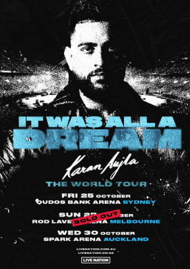 IT WAS ALL A DREAM WORLD TOUR by Karan Aujla AUS/NZ 2024