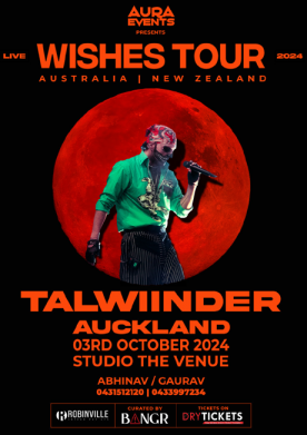 WISHES TOUR 2024 - Talwiinder Live In Auckland (NZ)