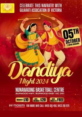 Dandiya Night 2024 In Melbourne