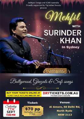 Mehfil with Surinder Khan - Live in Concert Sydney 2024