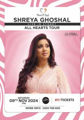 Shreya Ghoshal Live In Concert Sydney 2024