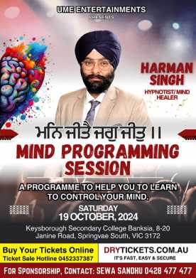 Mind Programming Session by Harman Singh