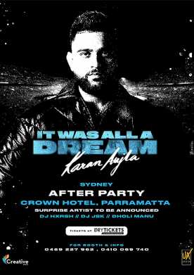 It was all a Dream Karan Aujla Sydney After Party 2024