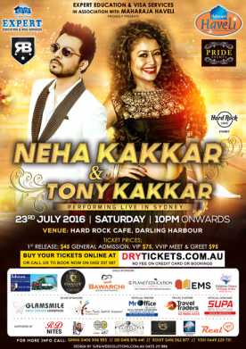 Neha Kakkar & Tony Kakkar Live in Sydney