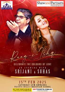 Raag-e-Ishq - An Evening with Srijani & Suhas In Sydney