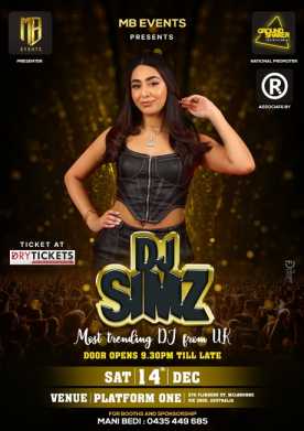 DJ Simz Live In Melbourne