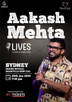 Aakash Mehta Lives A Stand-Up Comedy Show In Sydney 2025