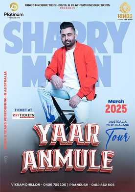 Sharry Maan Live in Australia & New Zealand 2025