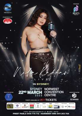 Neha Kakkar Live In Sydney 2025