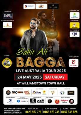 Sahir Ali Bagga Live In Concert Melbourne 2025