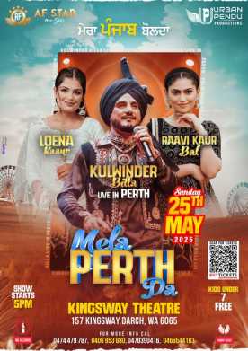 Mela Perth Da by Kulwinder Billa Live In Perth 2025