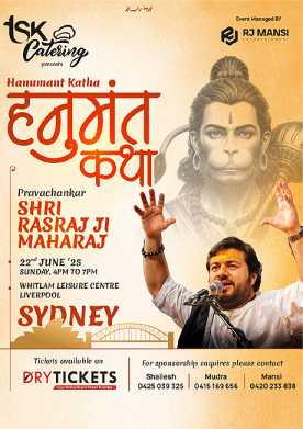 Hanumant Katha - Live in Sydney by Pravachankar Shri Rasraj ji Maharaj 2025
