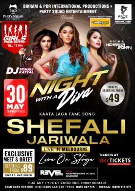 Villain Night With a Diva - Shefali Jariwala - Melbourne 2025