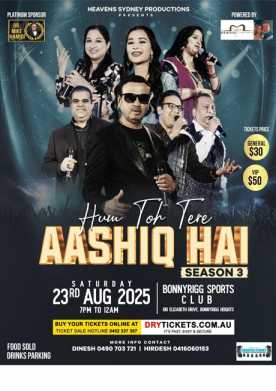 Hum Toh Tere Aashiq Hai Season 3 Live in Concert Sydney 2025