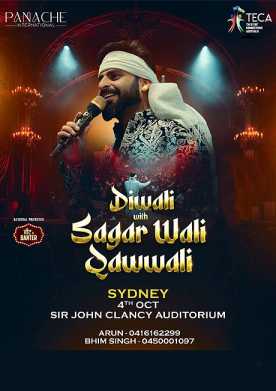Diwali with Sagar Wali Qawwali Live In Sydney 2025