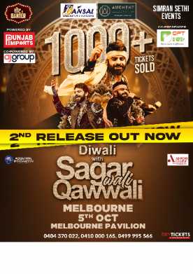 Diwali with Sagar Wali Qawwali Live In Melbourne 2025