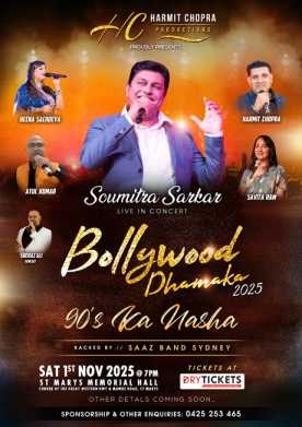 Bollywood Dhamaka 2025 Live In Concert Sydney