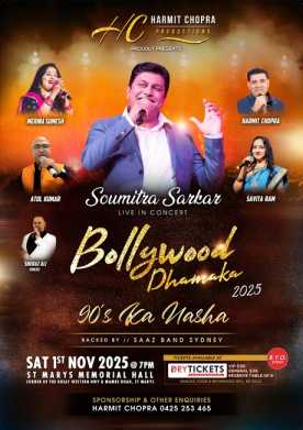 Bollywood Dhamaka 2025 Live In Concert Sydney