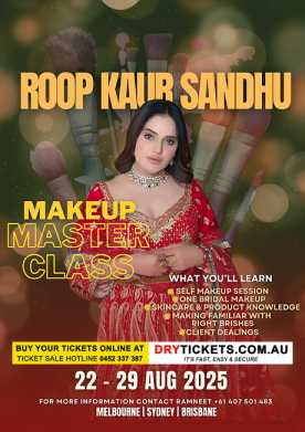 Makeup Master Class by Roop Kaur Sandhu - Live in Sydney 2025