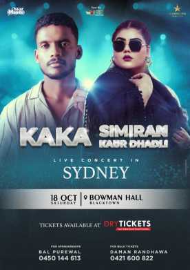 KAKA & SIMIRAN KAUR DHADLI Live Concert In Sydney 2025