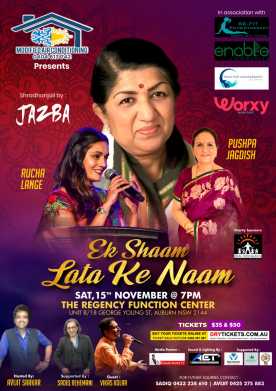 Ek Shaam Lata Ke Naam In Sydney 2025