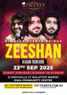 Zeeshan Rokhri Live In Concert Perth 2025