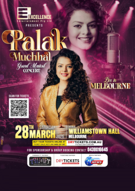 Palak Muchhal Live In Melbourne 2026 - The Grand Musical Concert