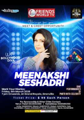 Meet & Greet with Meenakshi Seshadri - Live in Sydney 2026