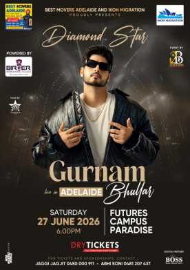 Diamond Star - Gurnam Bhullar Live In Concert Adelaide 2026