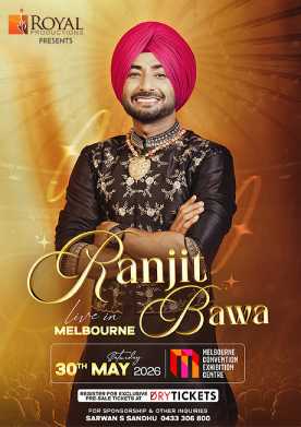 Ranjit Bawa - Live in Concert - Melbourne 2026