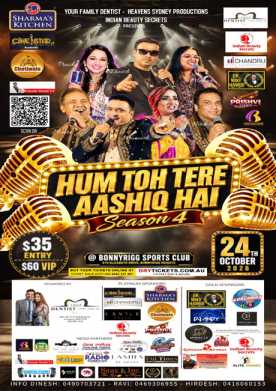 Hum Toh Tere Aashiq Hai Season 4 Live in Concert Sydney 2026