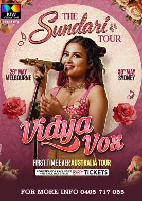 The Sundari Tour - Vidya Vox - Live in Concert Australia 2026
