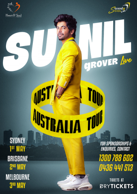 Sunil Grover Live - Australia Tour 2026