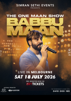 Babbu Maan Live Concert In Melbourne 2026