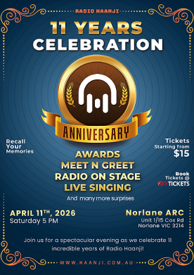 Radio Haanji Anniversary Celebration - Live in Melbourne 2026
