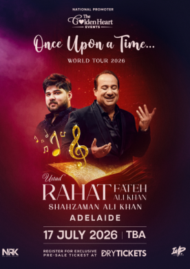 Once Upon a Time - Ustad Rahat Fateh Ali Khan - The World Tour 2026 - ADELAIDE