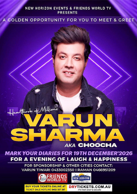 Varun Sharma Aka Choocha - Live in Sydney 2026