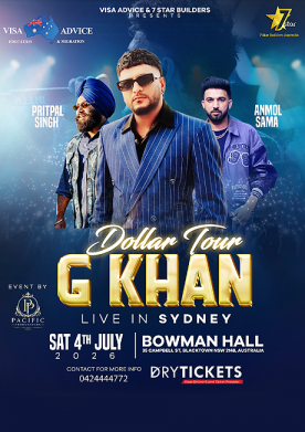 Dollar Tour by G Khan - Live in Sydney 2026