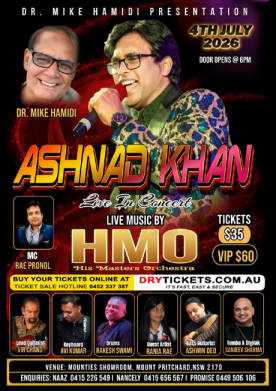  Ashnad Khan - Live In Concert Sydney 2026