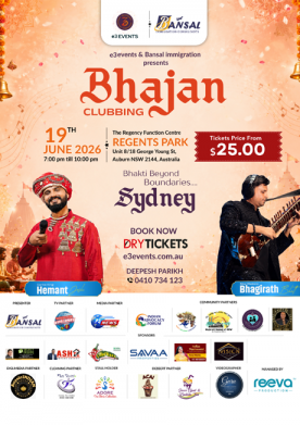 Bhajan Clubbing - Live in Sydney by Hemant and Bhagirath 2026