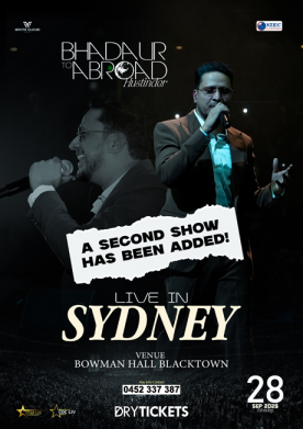Hustinder Bhadaur to Abroad - Live In Sydney 2nd Show 2026