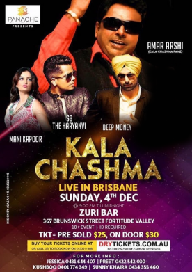 Kala Chashma Live In Brisbane 2016
