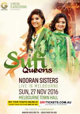 Sufi Queens Nooran Sisters Live In Melbourne 2016