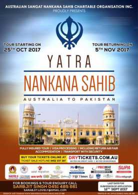 Yatra Nankana Sahib - Australia to Pakistani
