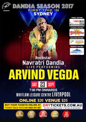 Rockstar Navratri Dandia by Arvind Vegda SYDNEY 2017