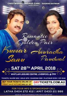 Kumar Sanu & Anuradha Paudwal Live In Sydney Concert 2018