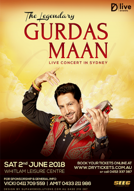 The Legendary Gurdas Maan Live In Concert Sydney 2018