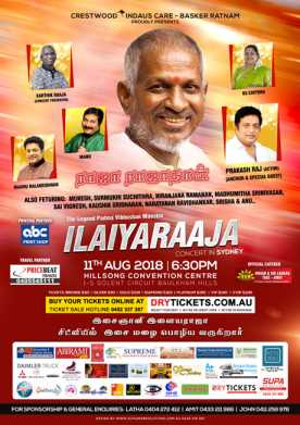 Ilaiyaraaja Live In Concert Sydney 2018
