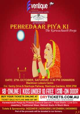 Pehredaar Piya Ki - The Karwachauth Pooja In Sydney